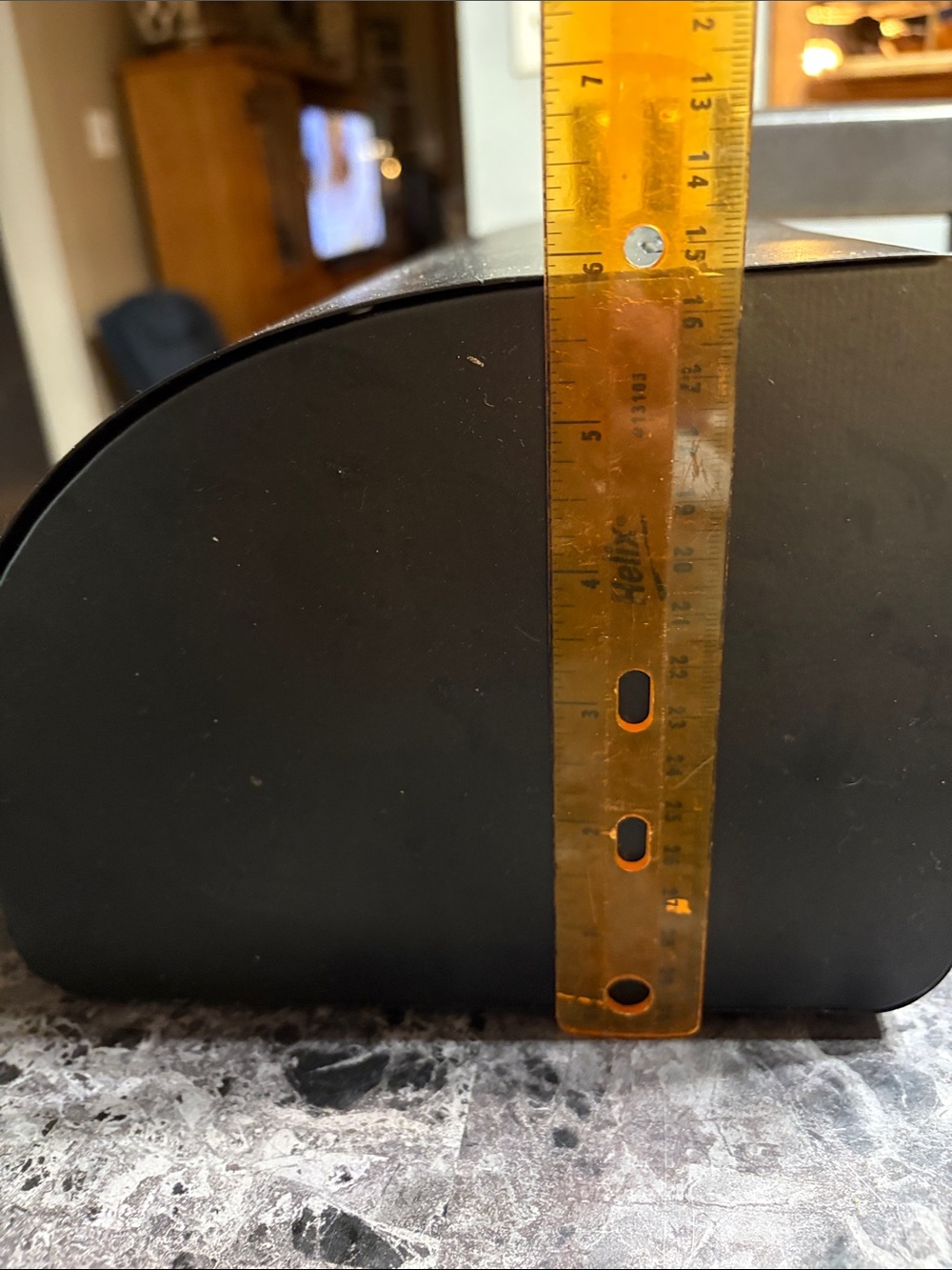 Modern Black 'bread' Bread Box - Picture 5 of 6